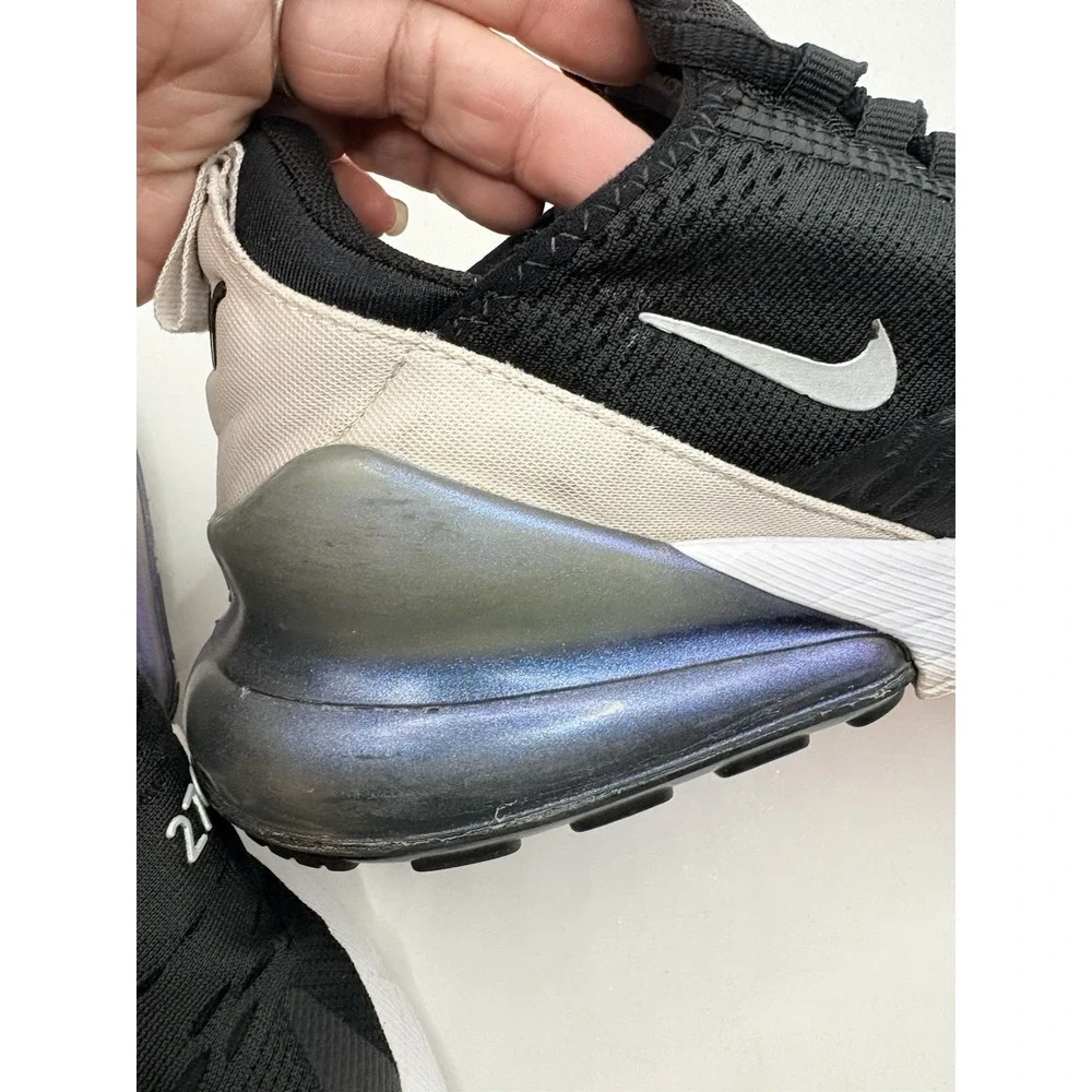 Nike Air Max 270 Black Metallic Silver Phantom DZ7736-002 WOMENS 8